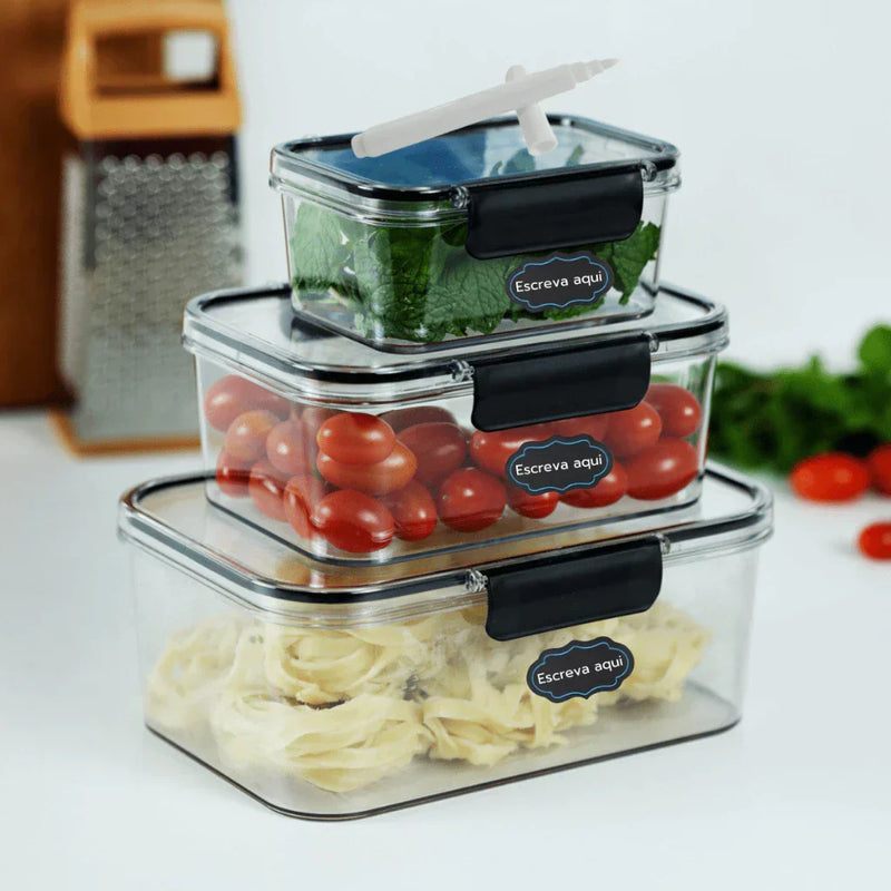 Potes Herméticos com Trava e Alta Vedação